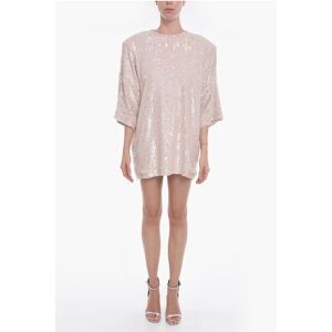 The Mannei Sequined CORIA T-shirt Dress with Padded Shoulders size 38 - Female