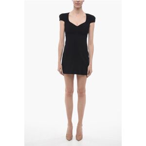 Versace Short-sleeved Sheath Dress with Back Full Zip size 38 - Female