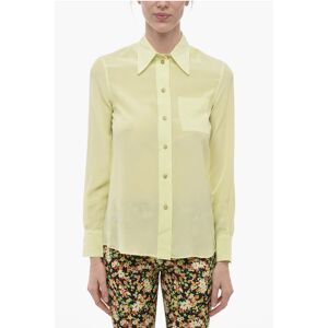 Lanvin Silk Blend Chiffon Shirt with Breast-pocket size 40 - Female