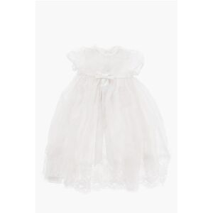 Dolce & Gabbana Silk Blend Dress with Macrame' Lace Details size 6 M - Unisex