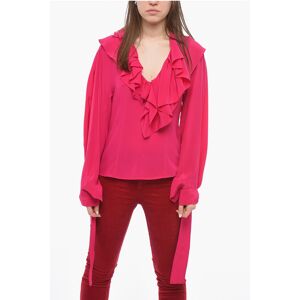 Victoria Beckham Silk Ruffled Collar Shirt size 40 - Female