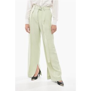 Jil Sander Single-pleated Flax Blend Pants with Belt size 40 - Female