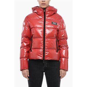 Dsquared2 Varnish Effect Down Jacket with Logo Patch size 36 - Female