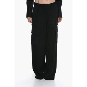Versace Virgin Wool Cargo Pants with Palazzo Design size 40 - Female