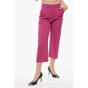 Valentino Virgin Wool Cropped Fit Pants with Flush Pockets size 40 - Female