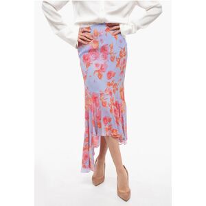 The Andamane Viscose Asymmetric Skirt with Floral Print size 38 - Female