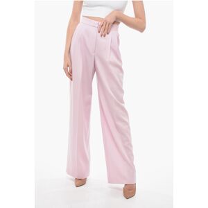 Alexander McQueen Wool Blend Palazzo Pants with Pleats size 44 - Female