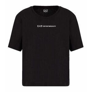 EA7 Womens Jersey T-Shirt Colour: Black, Size: Large