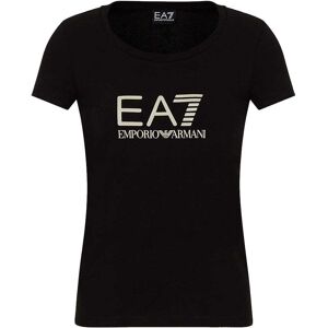 EA7 Womens Stretch Jersey T-Shirt Colour: Black, Size: Large