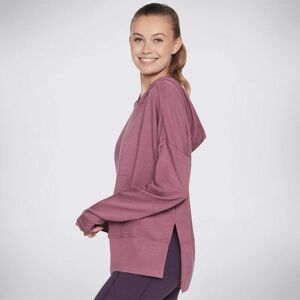 Skechers Womens SKECH-LUXE Restful Long Sleeve Hoodie Colour: Mauve, Size: Extra Large