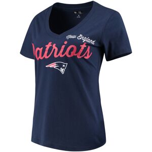 Women's G-III 4Her by Carl Banks Navy New England Patriots Post Season V-Neck T-Shirt - Female - Navy