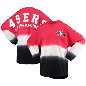 Women's Fanatics Scarlet/Black San Francisco 49ers Ombre Long Sleeve T-Shirt - Female - Scarlet