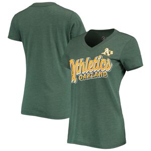 Women's G-III 4Her by Carl Banks Green Oakland Athletics First Place V-Neck T-Shirt - Female - Green