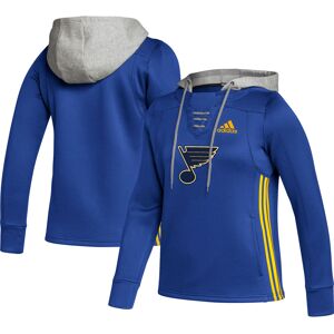 Women's adidas Blue St. Louis Blues Skate Lace Primeblue Team Pullover Hoodie - Female - Blue