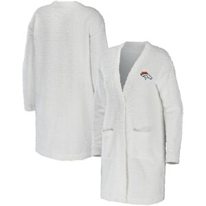 Women's WEAR by Erin Andrews Cream Denver Broncos Cozy Lounge Cardigan Sweater - Female - Cream