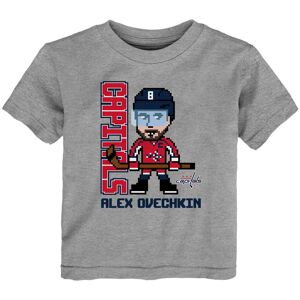 Toddler Alexander Ovechkin Heather Gray Washington Capitals Pixel Player 2.0 T-Shirt - Female - Heather Gray