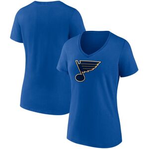 Women's Fanatics Royal St. Louis Blues Primary Logo Team V-Neck T-Shirt - Female - Royal