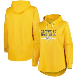 Women's Heather Gold Nashville Predators Plus Size Fleece Pullover Hoodie - Female - Heather Gold