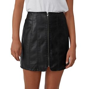 Free People Layla Mini Skirt  - Black - Size: 12female