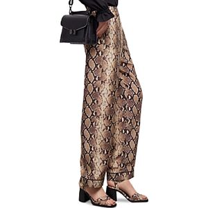 The Kooples Silk Snake Print Pants  - Bei01 - Size: Mediumfemale