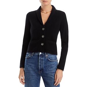 Aqua Cashmere Novelty Button Cashmere Blazer - 100% Exclusive  - Black - Size: Extra Smallfemale