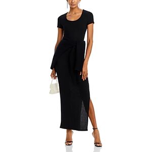 Aqua Ribbed Maxi Dress - 100% Exclusive  - Black - Size: Mediumfemale