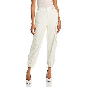 Aqua Faux Leather Cargo Pants - 100% Exclusive  - White - Size: 2X-Largefemale