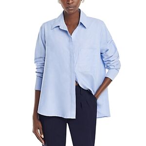 French Connection Relaxed Oxford Shirt  - Blue - Size: Smallfemale