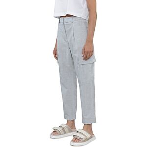 Peserico Wide Leg Cargo Pants  - Silicium Grey - Size: 40 IT/4 USfemale