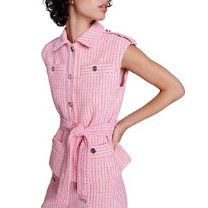 Maje Varadis Tweed Jacket  - Pink/Orange - Size: 34 FR/2 USfemale