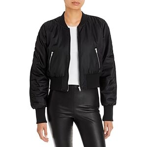 Aqua Nylon Bomber Jacket - 100% Exclusive  - Black - Size: Largefemale