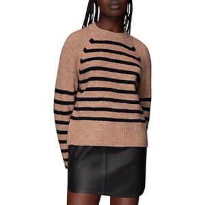 Whistles Eden Striped Crewneck Sweater  - Navy/Multi - Size: Largefemale