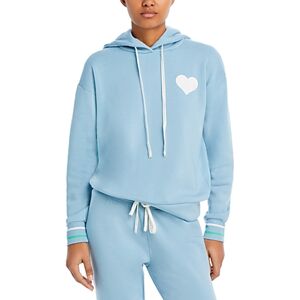 Aqua Heart Graphic Fleece Hoodie - 100% Exclusive  - Dusty Blue - Size: Mediumfemale