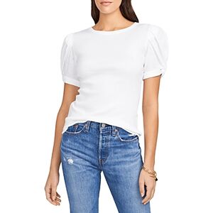 1.state Puff Sleeve Cotton Tee  - Ultra White - Size: Smallfemale