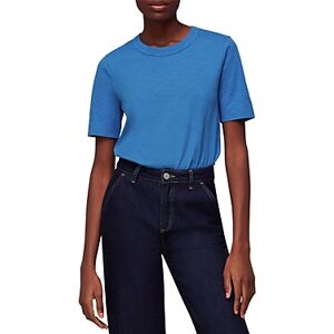 Whistles Rosa Cotton Double Trim Tee  - Blue - Size: Extra Smallfemale