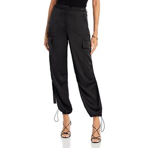 Aqua Drawstring Hem Cargo Pants - 100% Exclusive  - Black - Size: Largefemale