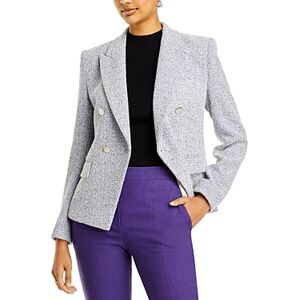 Boss Jocanah Double Breasted Blazer  - Mulberry Purple Boucle - Size: 14female