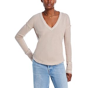 Free People Sail Away Long Sleeve Tee  - Cashmere - Size: Extra Smallfemale