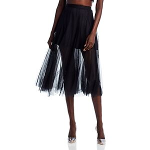 Aqua Tulle Midi Skirt - 100% Exclusive  - Black - Size: Smallfemale