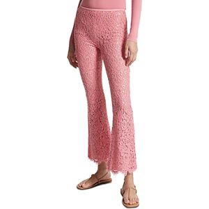 Michael Kors Collection Lace Sequin Embroidered Cropped Bootcut Pants  - Geranium - Size: 10female