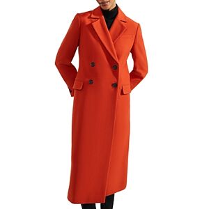 Hobbs London Mireya Double Breasted Coat  - Orange - Size: 6 UK/2 USfemale