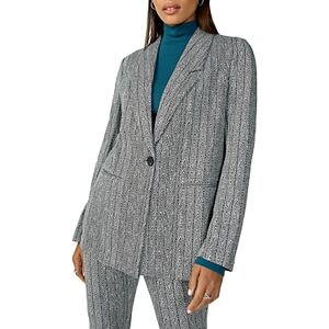 Sanctuary City Notched Collar Blazer  - Herringbone - Size: Extra Smallfemale