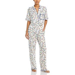 Aqua Boxy Shirt & Wide Leg Christmas Pajama Set - 100% Exclusive  - Vanilla Ice - Size: Smallfemale