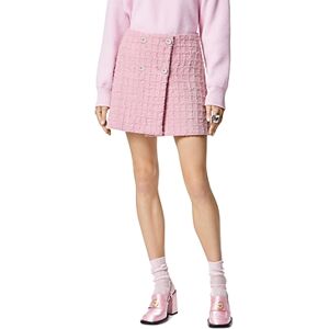 Versace Heritage Textured Tweed Skirt  - Pale Pink - Size: 38 IT/2 USfemale