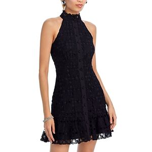 Aqua Lace Mini Shirt Dress - 100% Exclusive  - Black - Size: Smallfemale