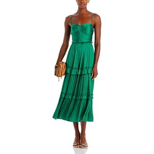 Aqua Ruched Top Midi Dress - 100% Exclusive  - Green - Size: Extra Largefemale