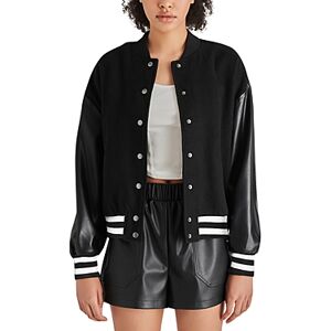 Steve Madden Alexandra Bomber Jacket  - Black - Size: Extra Smallfemale