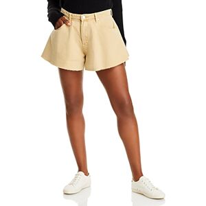 Blanknyc Cotton Wide Leg Raw Hem Shorts  - Ginger Snap - Size: 26female