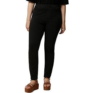 Marina Rinaldi Denim Mid Rise Leggings  - Black - Size: 18female