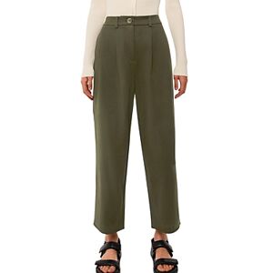 Whistles Bethany Barrel Leg Pants  - Khaki - Size: 6 UK/2 USfemale